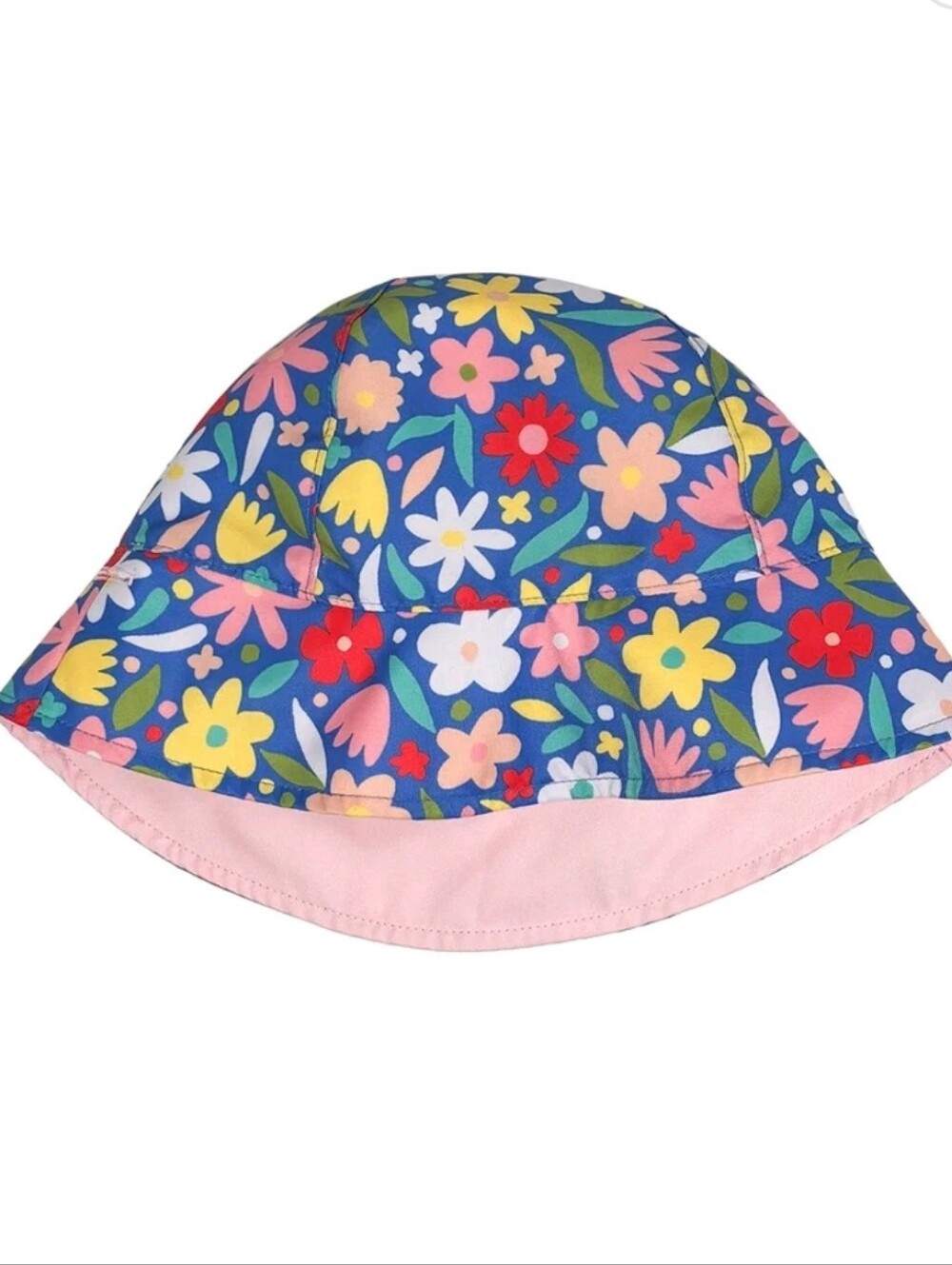 Wonder Nation Toddler Floral Bucket Hat, Pink Frost